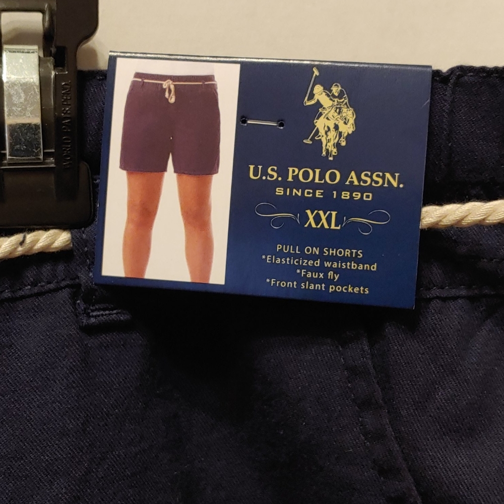 US Polo ASSN. XXL Navy pull on shorts SALE